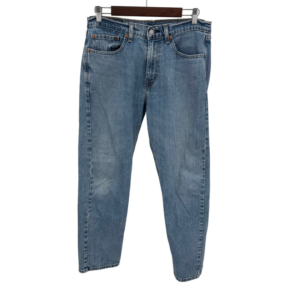 Levis Mens W‎ 32x L 30 Jeans Blue Denim 505 Regular Fit Medium Straight Leg READ